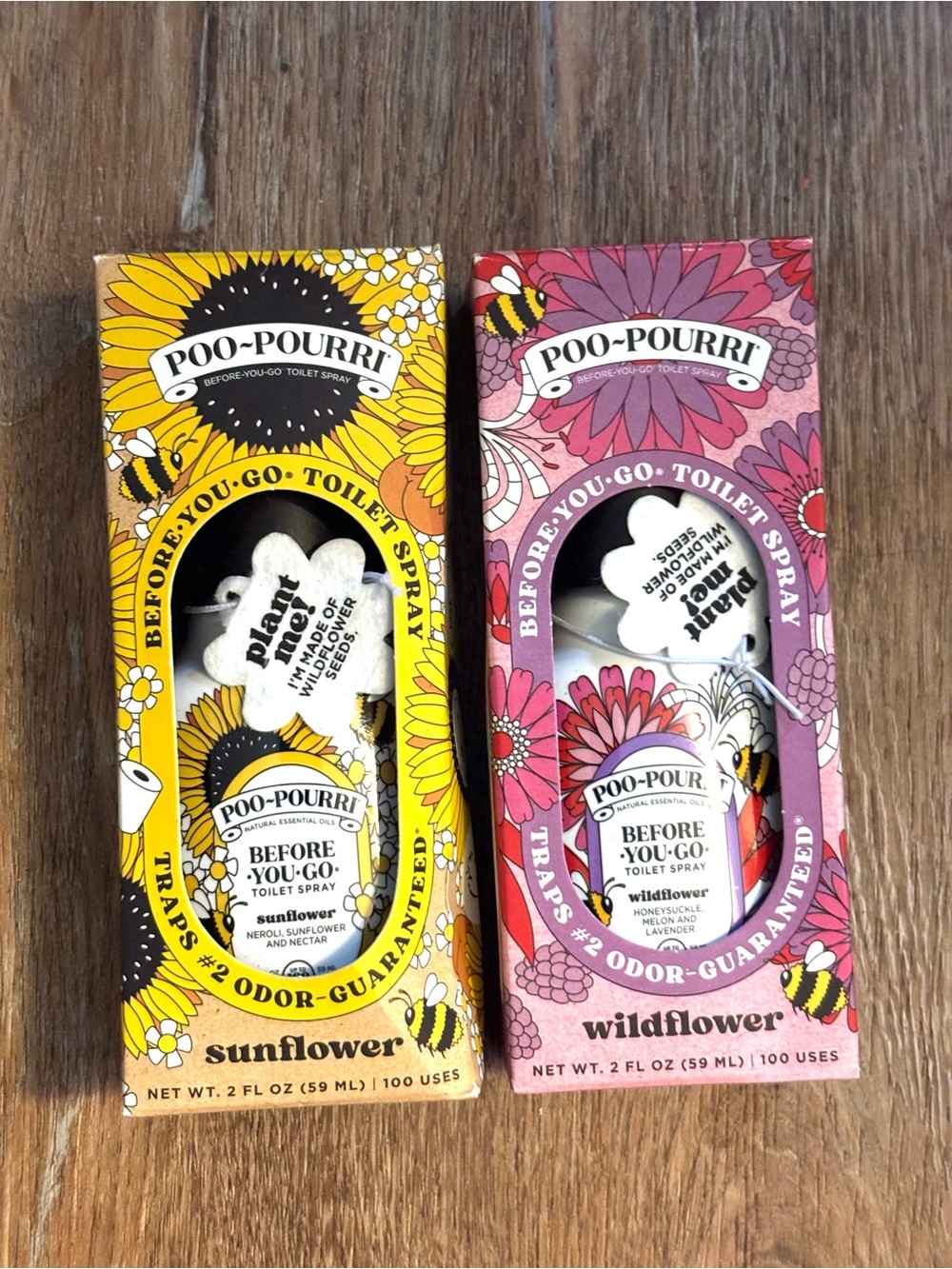 Before-You-Go Toilet Spray - Sunflower (Yellow) & Wildflower (Pink)